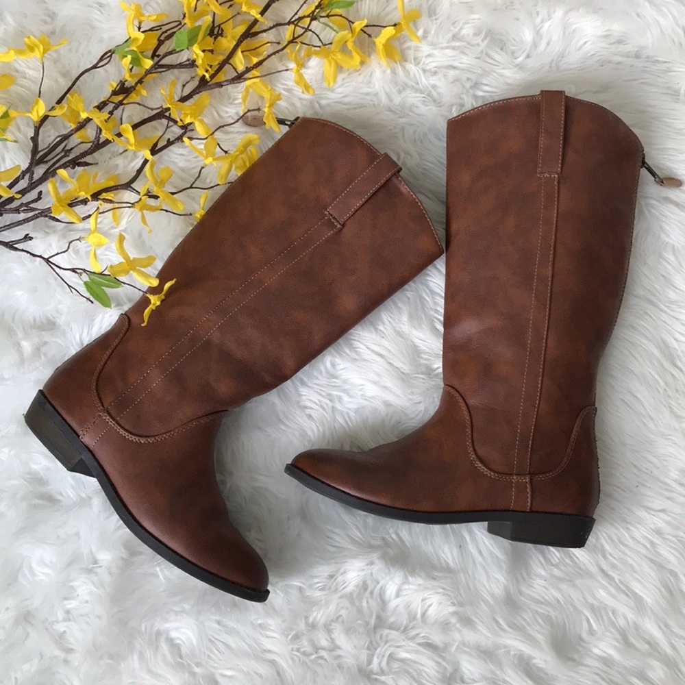 Cat & Jack Girls Camel Brown Boots NEW